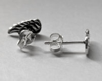 Engelsflügel - Stecker Ohrringe, 925 Sterling Silber, geschwärzt