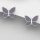 Schmetterling Stecker Ohrringe, 925 Sterling Silber, emailliert, für Kinder