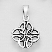 kleiner keltischer Knoten - Kettenanhänger aus 925 Sterling Silber