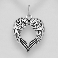 Herz aus Engelsflügel - 925 Sterling Silber ,...