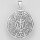925 Sterling Silber -  Anhänger, Mantra mit Om und tibetischen Glückssymbolen