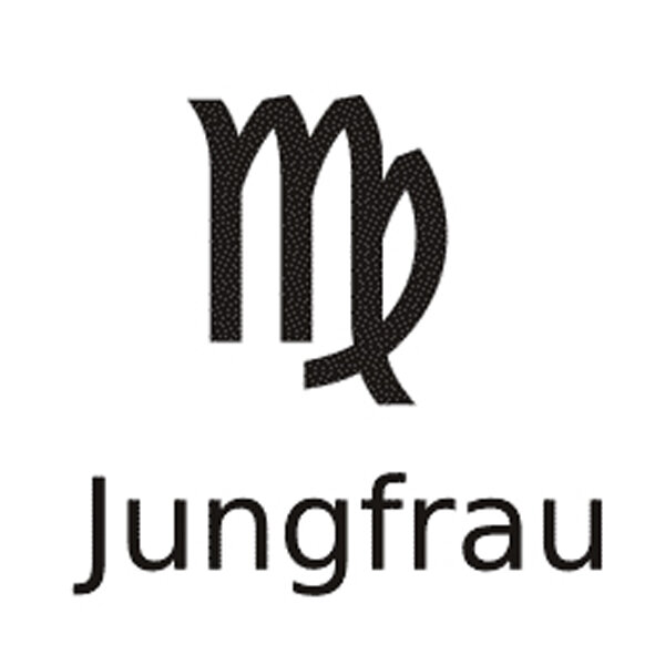 Sternzeichen im Dunkeln leuchtend an Kordelkette Jungfrau 24.08.-23.09.