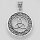 925 Sterling Silber, geschwärzt - Keltischer Knoten mit Triquetra Ring, Anhänger