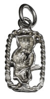925 Sterling Silber -  kleiner Kettenanhänger Eule -